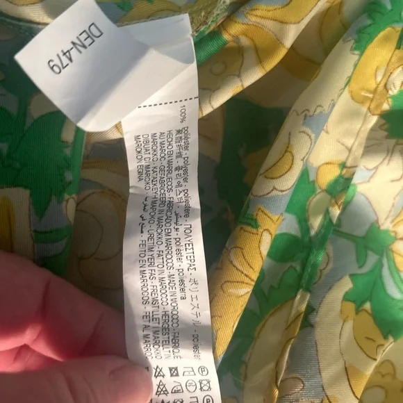 ZARA Floral Mini Wrap Dress with Satin Feel Size XS - Picture 16 of 16